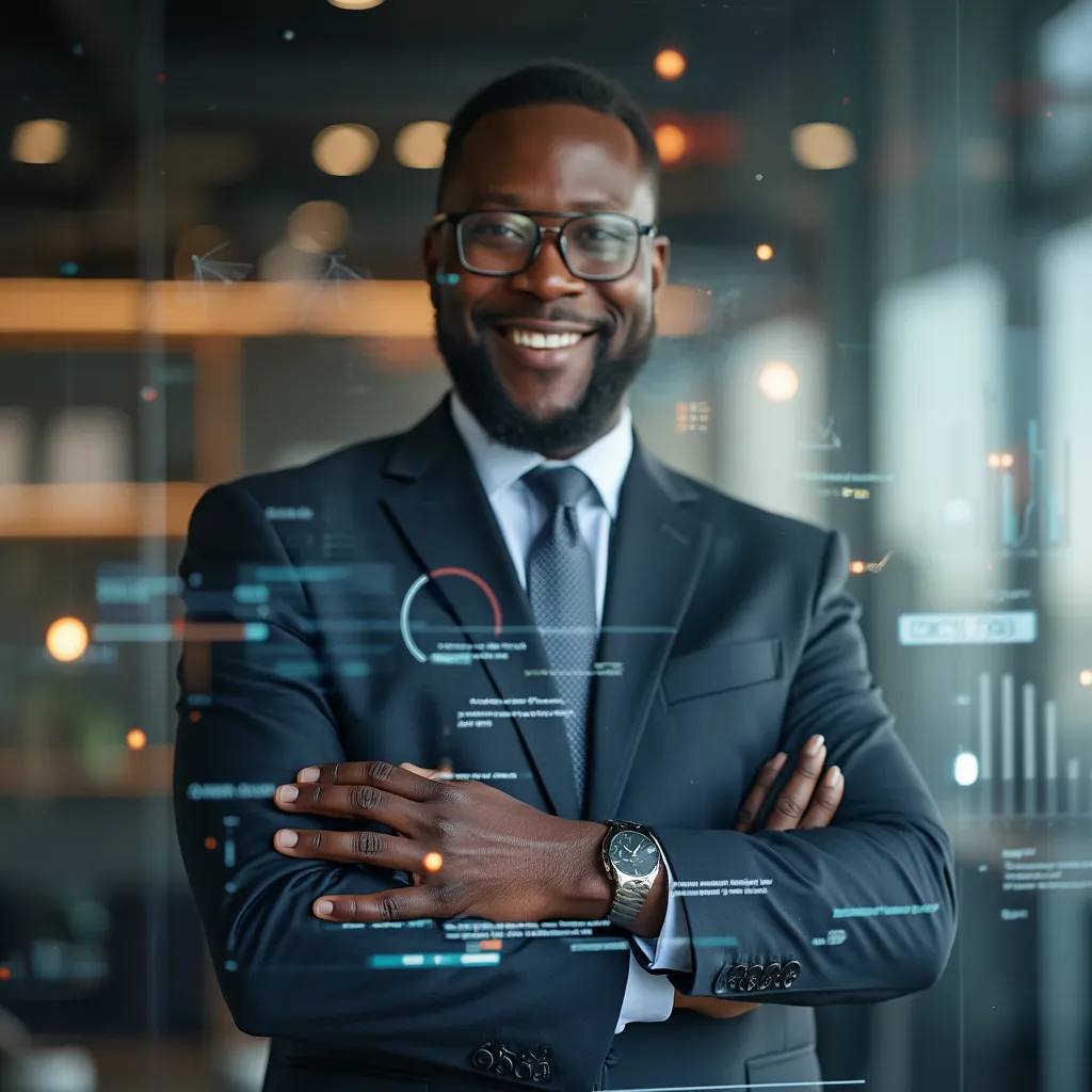 Mature businessman client testimonial