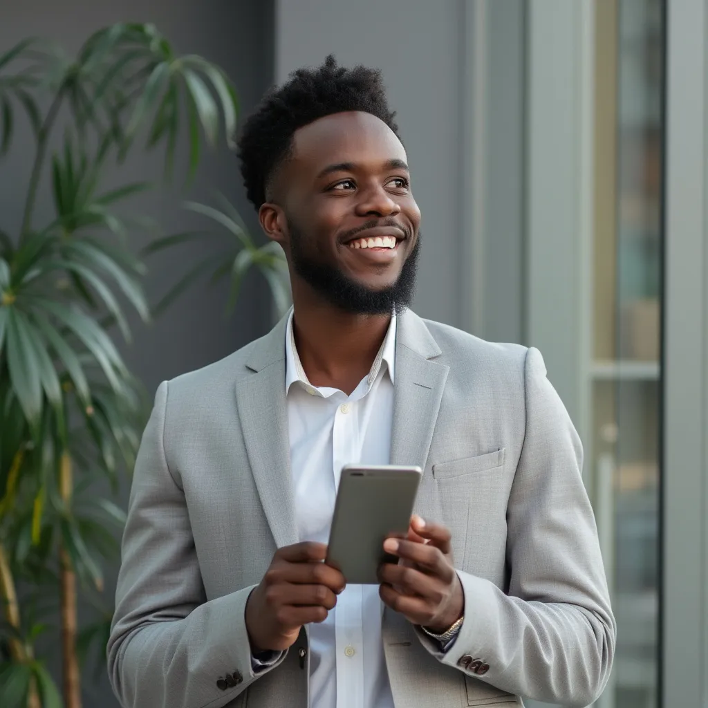 Young male investor testimonial